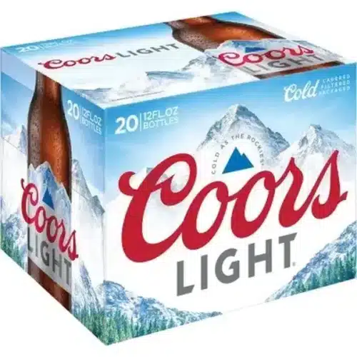 COORS LIGHT BOTTLES 20PK